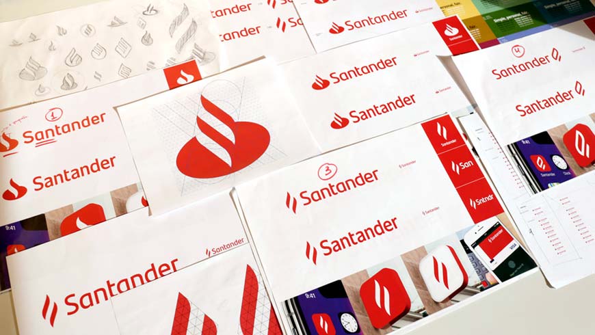 西班牙Santander銀行LOGO設計，改善用戶體驗是王道-2
